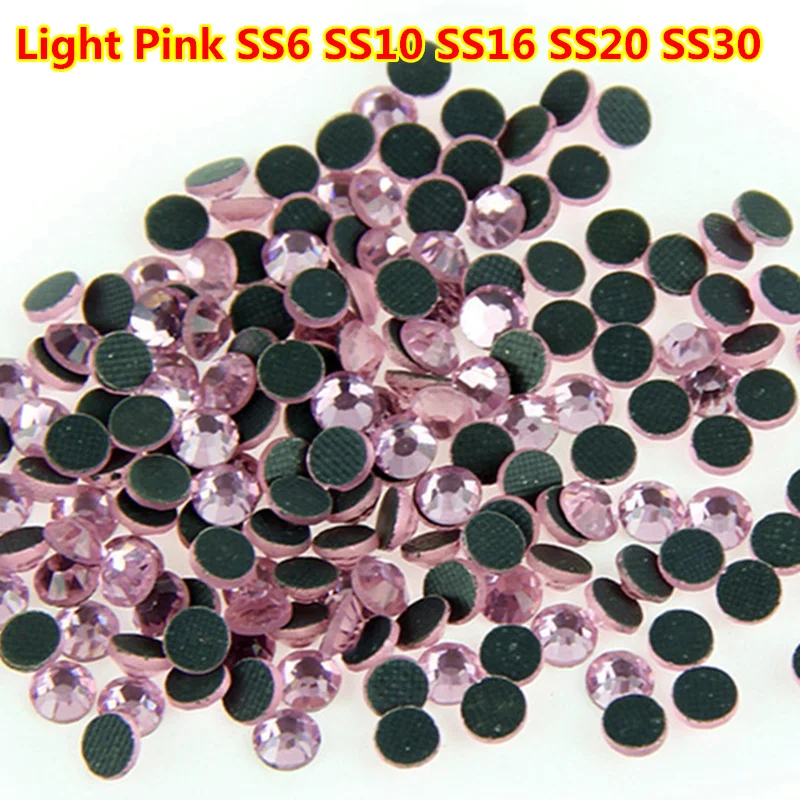 Светильник розовый/розовый микс DMC стразы горячей фиксации SS6 SS10 SS16 SS20 SS30