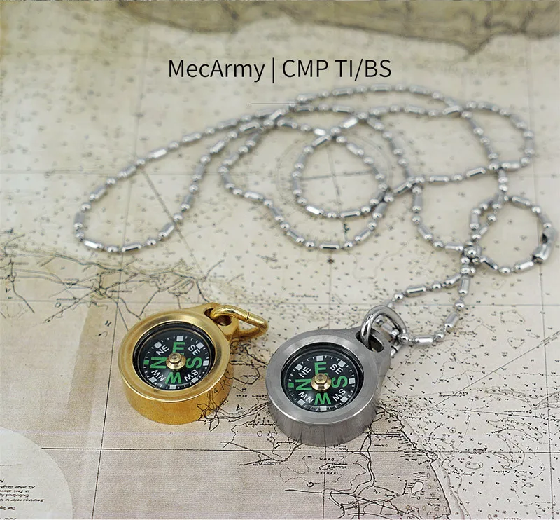 Открытый компас MecArmy брелок с компасом CMP T/B компас титан/латунь направление идентификационный компас
