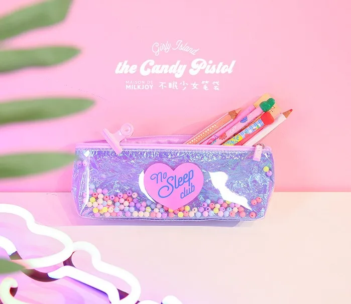 1 шт. Kawaii из искусственной кожи чехол конфетная Подарочная Хэлло Китти школьный пенал карандаш Чехол Карандаш сумка, школьные принадлежности канцелярские товары