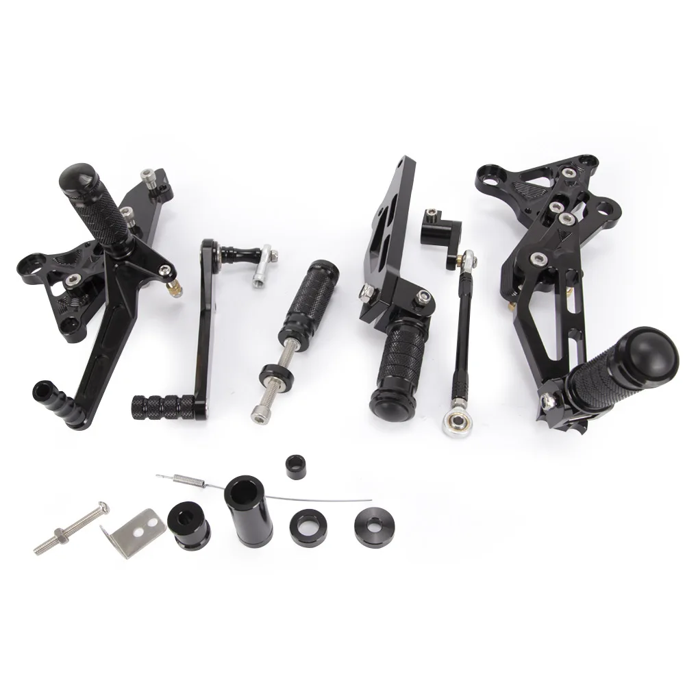 Motocyle аксессуары подножки ЧПУ Регулируемая Rearset ног колышки для Honda гром MSX125 EN 2013 золотистый и черный