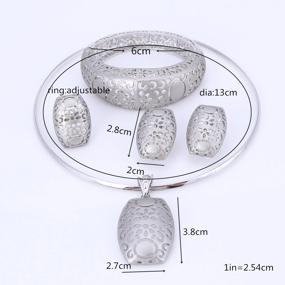 Нигерийские Свадебные африканские бусы Ювелирные наборы Серебряные женские