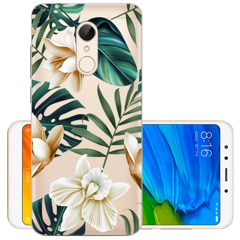 50 Мягкий силиконовый чехол для Xiaomi Redmi 5, чехол с милым мультяшным принтом для телефона, чехол для Redmi 5 Plus Redmi5, мягкий чехол из ТПУ - Цвет: 50