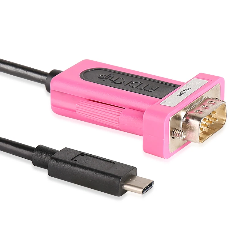 Новейший переходник с Type-C на последовательный кабель USB2.0 DB9 RS232 COM конвертер 20 см |