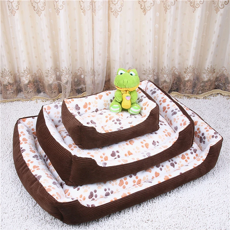 Heureux теплый дом собаки толщиной точка цвет кровати для собак мелких и крупных