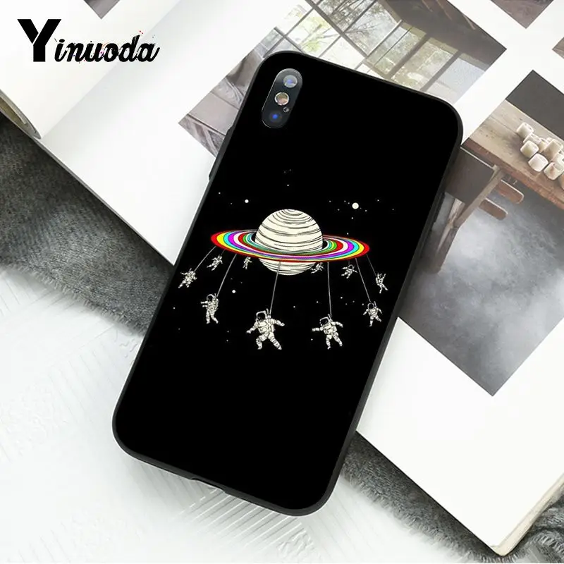 Космос астронавт Луна Вселенная лисы телефонный чехол для iphone 12 11 Pro Max 8 7 6 6S Plus X XS