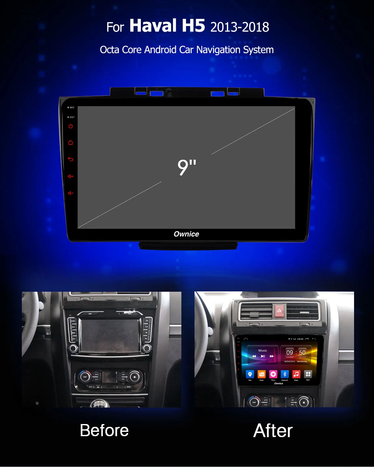 Ownice K3 K5 K6 Android 8,1 автомобильный dvd-плеер gps для Great wall Haval Hover H5 H3 2013- аудио Автомагнитола 360 панорама DSP 4G