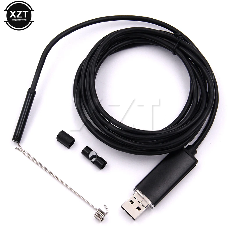 USB эндоскоп с объективом 5 мм IP67 2 в 1 м 10 6 светодиодный|camera in|mini cameracamera usb endoscope |