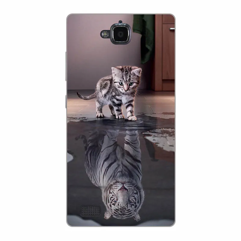 Жесткий пластиковый чехол для huawei honor 3c, Жесткий Чехол для honor 3 C G740 H30-U10, защитный чехол с изображением животных и цветов - Цвет: Y022