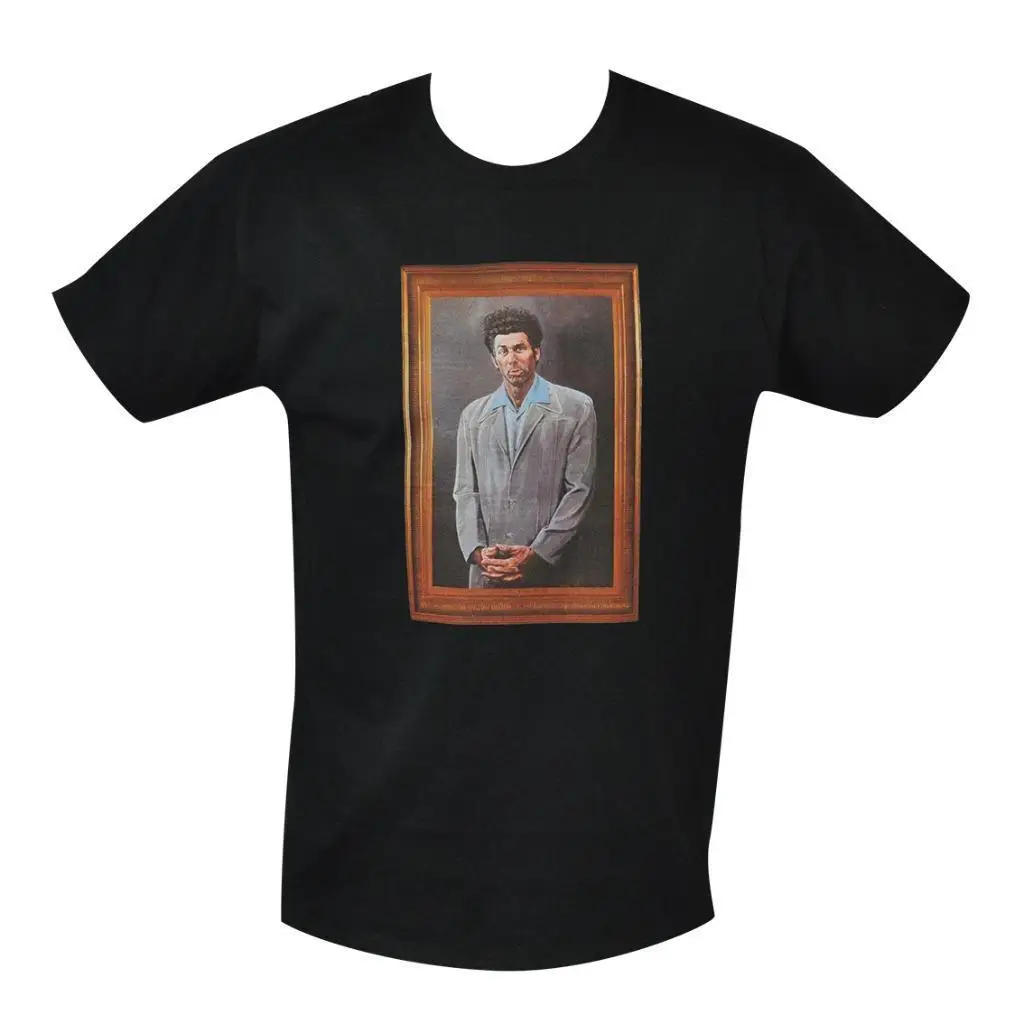 Футболка Kramer Мужская Черная все размеры S до 3XL Seinfeld Cosmo Portrait Painting | одежда