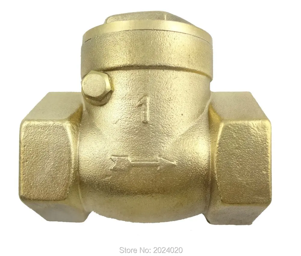 1 шт. горизонтальный обратный клапан DN25 латунный невозвратный клапан|non return valve|check
