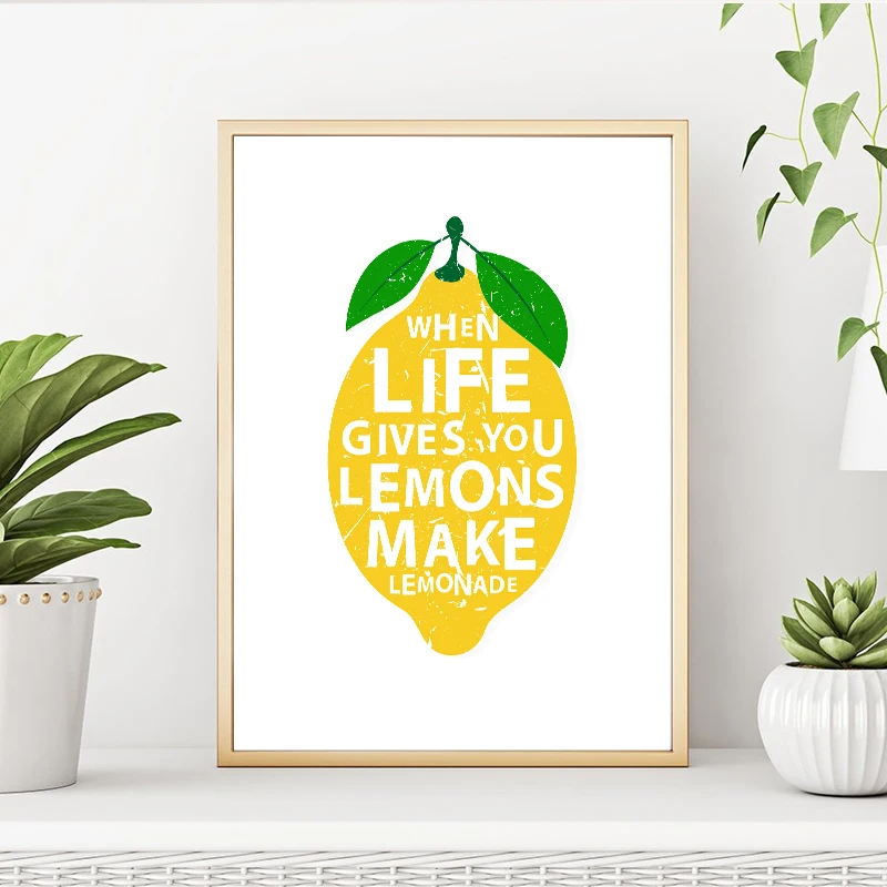 Современная Картина на холсте когда жизнь дает вам лимоны|art pictures|picture for kitchenwall art