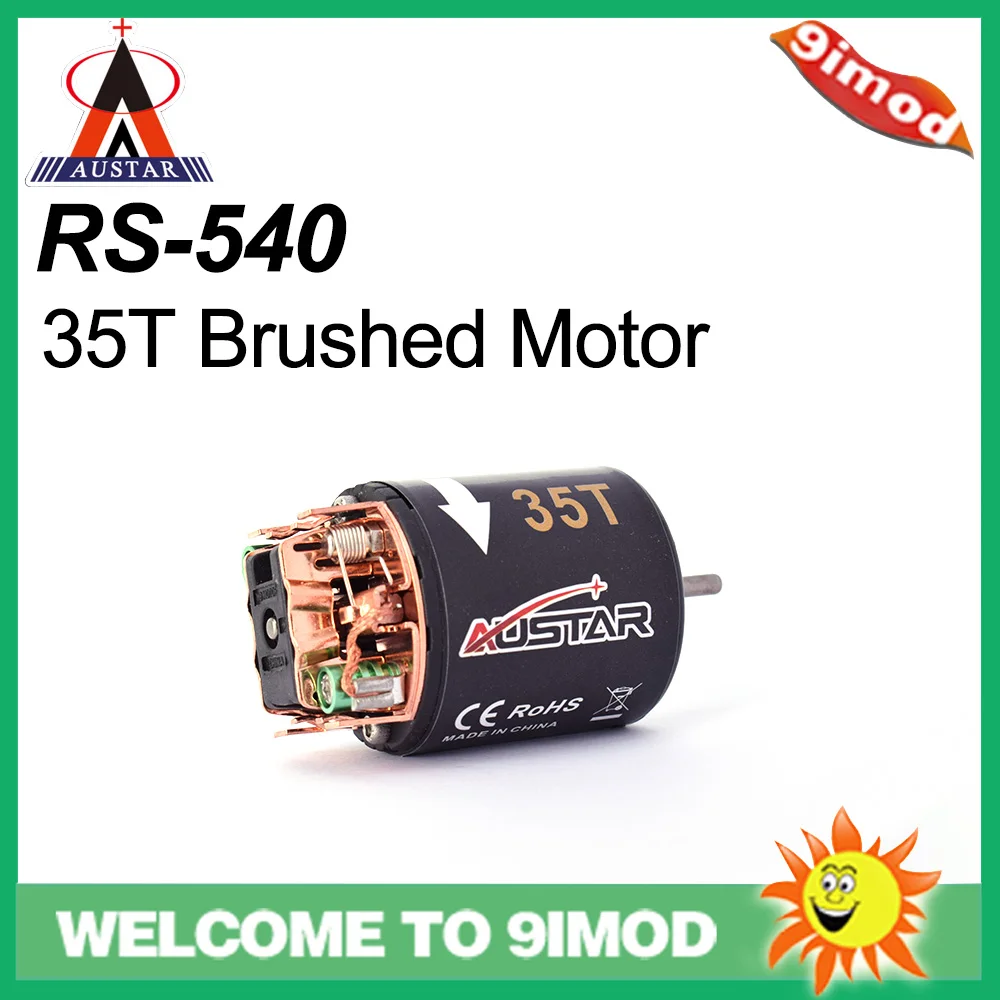 AUSTAR RS 540 35T 3 17 мм модифицированный щеточный двигатель для 1/10 Axial SCX10 RC4WD D90|Детали и