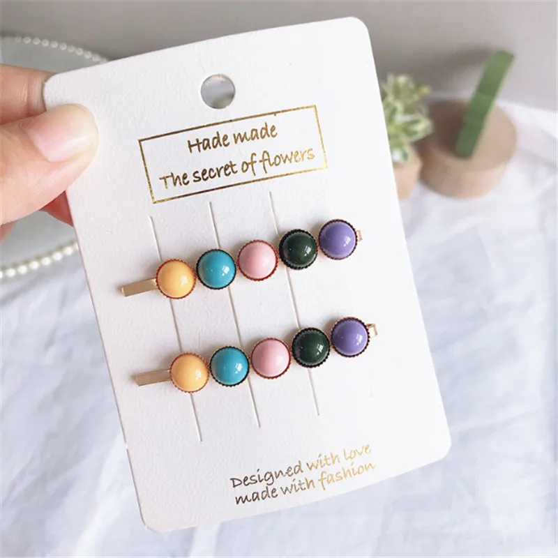 8 парт/Лот Новые модные заколки в стиле ретро с жемчугом для детей девочек Стразы