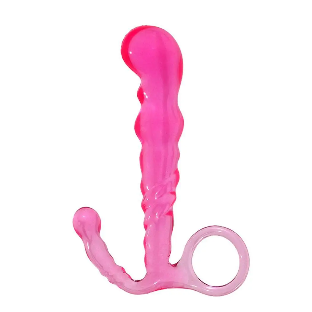 Li bo Прозрачная силиконовая Анальная Секс-игрушки черная пробка массажный