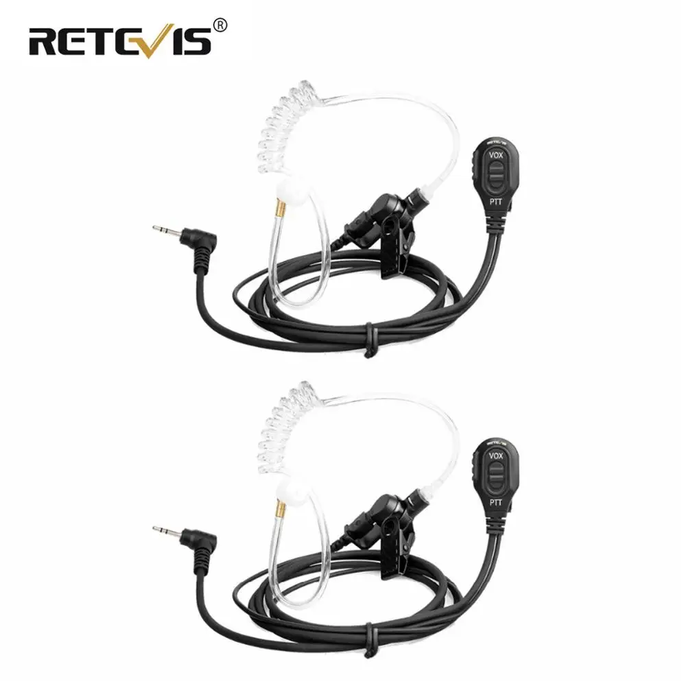 

2pcs One-Pin 2.5mm Air Acoustic Tube Earpiece VOX Walkie Talkie Headset For Motorola TLKR T270/T50 T3 For HYT TC320 RETEVIS RT45