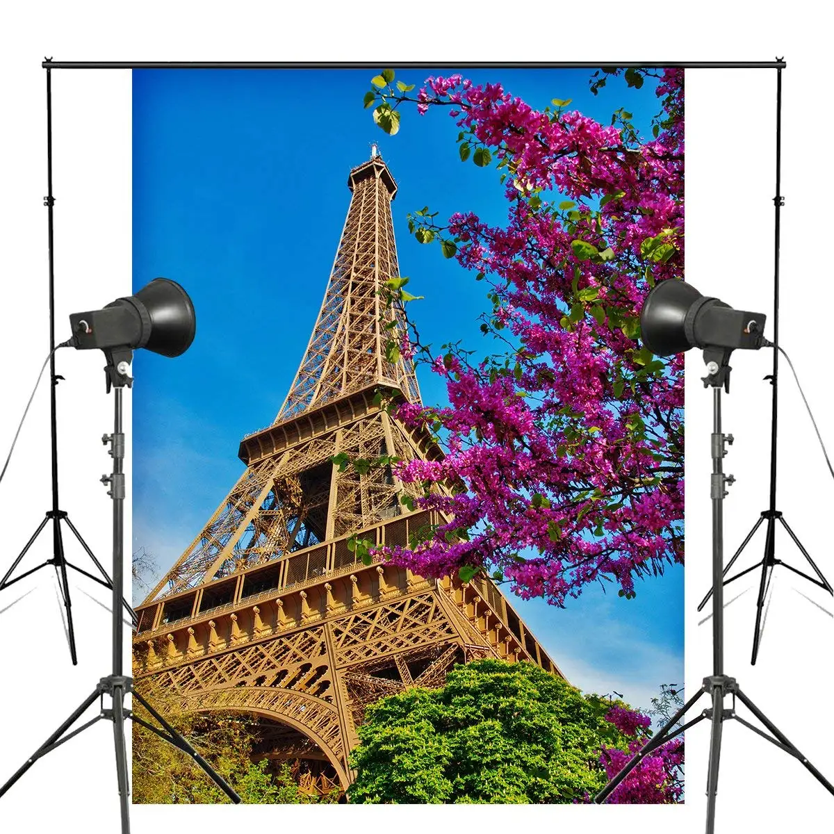 150x220cm Paris Eiffel Tower Photo Background Architectural Landscape Backdrop Studio Photography