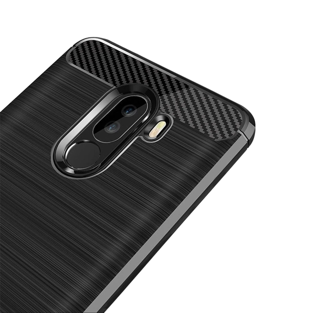 Pocophone f1 case tpu For Xiaomi F1 Case Carbon Fiber Shockproof TPU Rear Cover Poco Silicone |