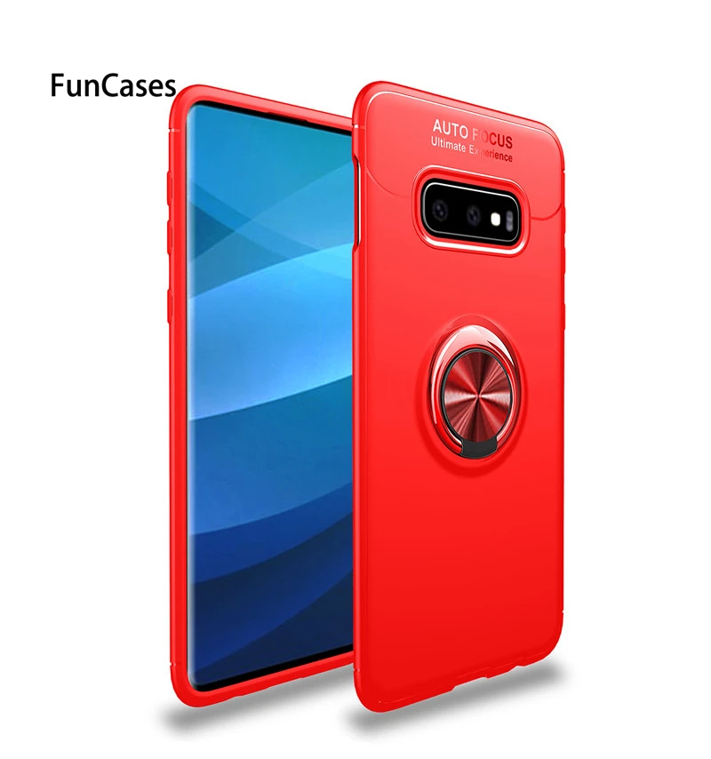Red Магнитный автомобильный держатель чехол для samsung Galaxy Note9 S10 E 5G S9 S8 J4 J6 A6 плюс J8 A7 A9 A8s J3 J5 J7 чехол для телефона - Цвет: Red