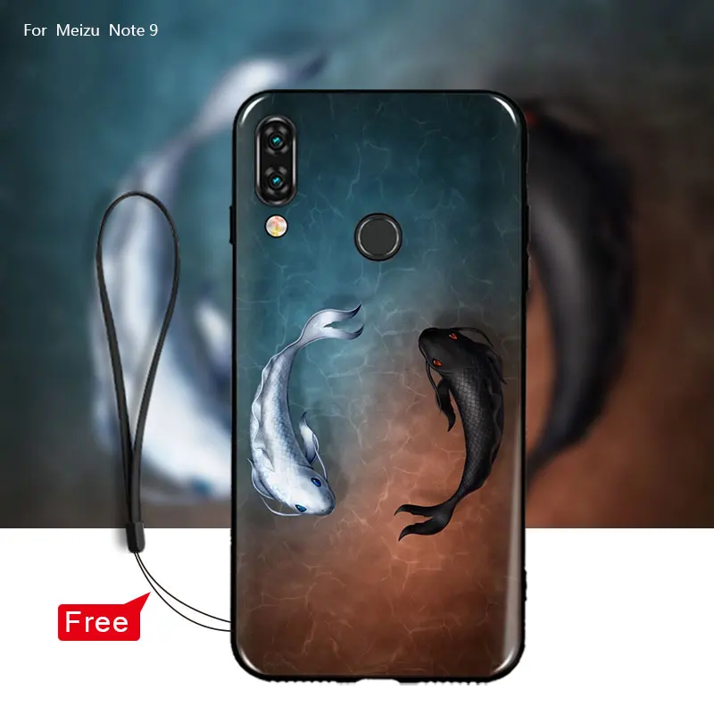 Чехол MCMEME для Meizu note 9 мягкий чехол из ТПУ с рисунком под дерево 6 21 &quot задняя