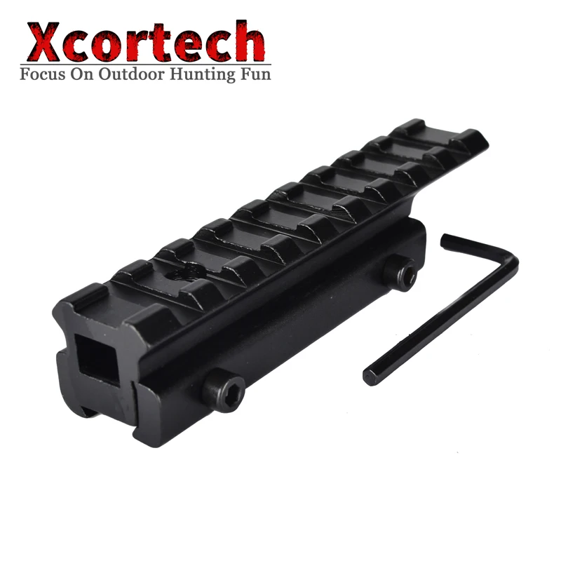 Extension Rail Mount 11mm to 20mm Dovetail to Weaver Rail Mount Base Adapter Scope Mount Converter For Riflescopes Airsoft Guns