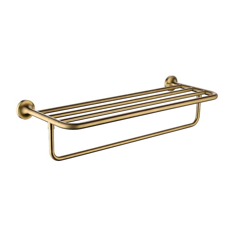 Towel Rack SUS 304, нержавеющая сталь, аксессуары для ванной комнаты, матовый золотой держатель для бумаги, полотенце, кольцо, держатель для туалетной щетки, Матовый бронзовый - Цвет: Towel Rack