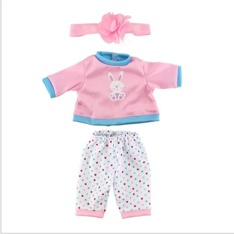 Born New Baby Fit 17 дюймов 43 см кукольная одежда Кукла цельная одежда сова маленький белый кролик ночная рубашка аксессуары для ребенка подарок