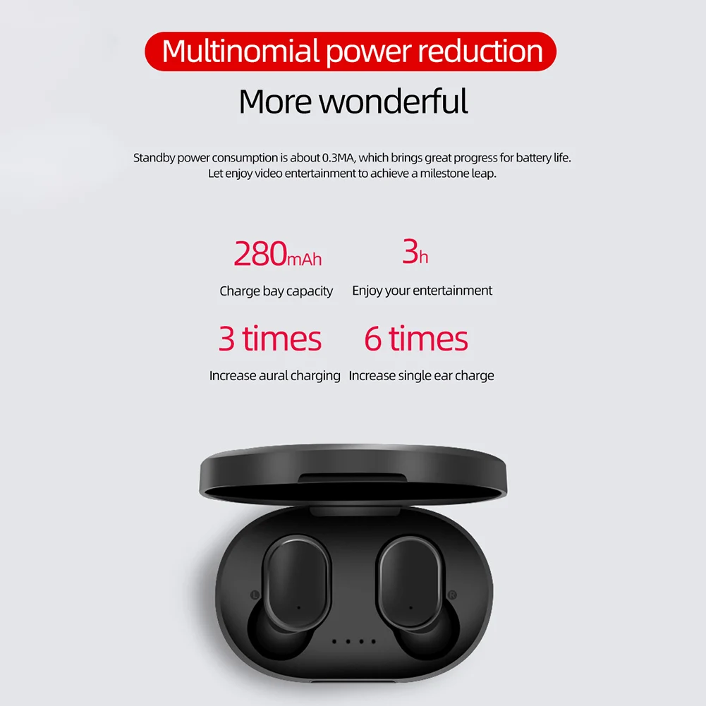 A6S Беспроводные наушники с защитой от пота Bluetooth 4 0 Hi-Fi спортивные шумоподавление