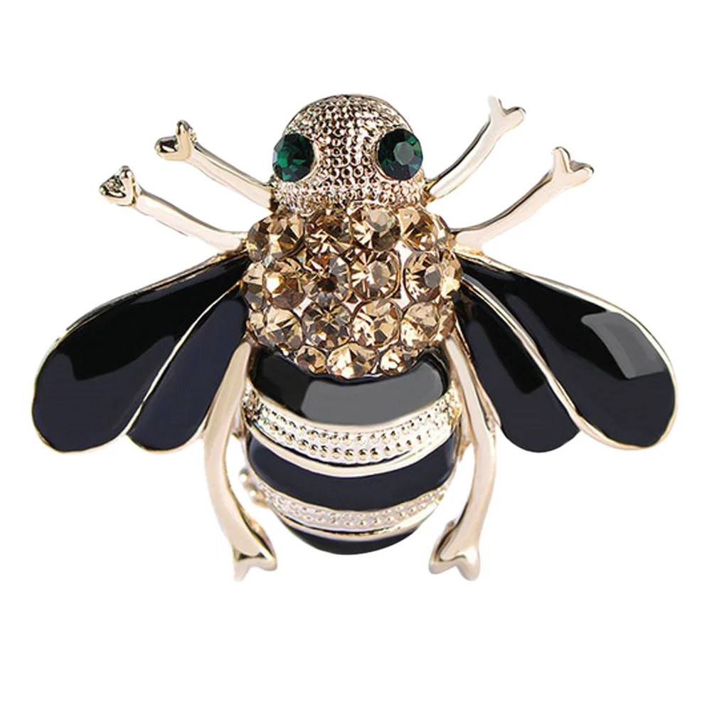 JieyueJewelry Женская эмалированная брошь с зелеными глазами|bee brooch|brooches for womeneye brooch |
