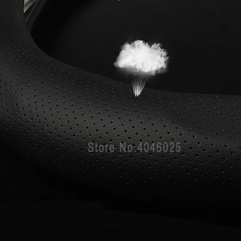 Чехол рулевого колеса автомобиля из углеродного волокна винил кожа для авто