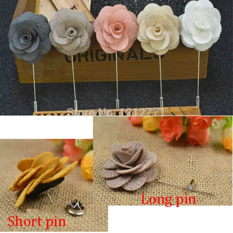 10 шт. новые модные мужские броги в виде цветов штифты с отворотом 4 см бутоньерка