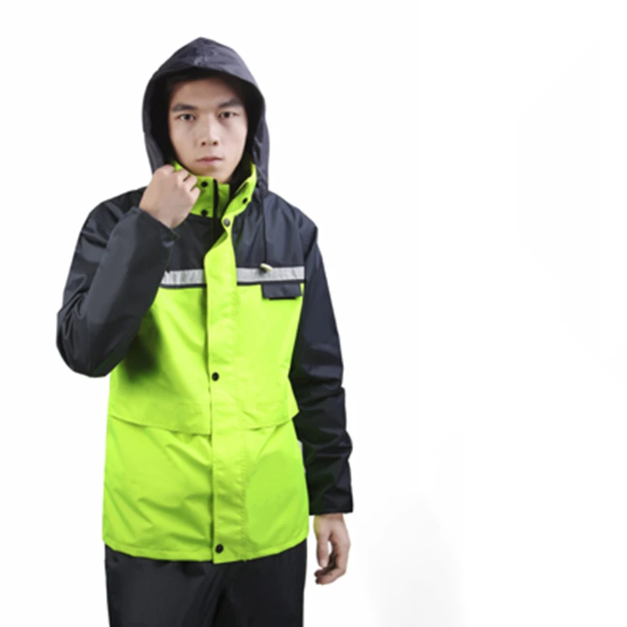 Водонепроницаемый длинный дождевик для женщин и мотоциклетная ветровка