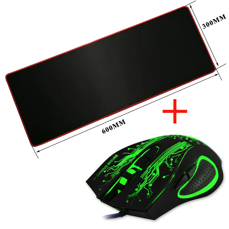 Новая Проводная игровая мышь+ игровой коврик 300x600 мм, Профессиональная USB оптическая компьютерная мышь с ковриком для мыши для геймера для ПК ноутбука