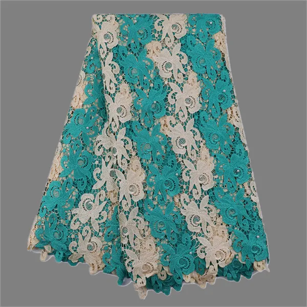 Отличные Полиэстер Африканский гипюр кружевной ткани Французский