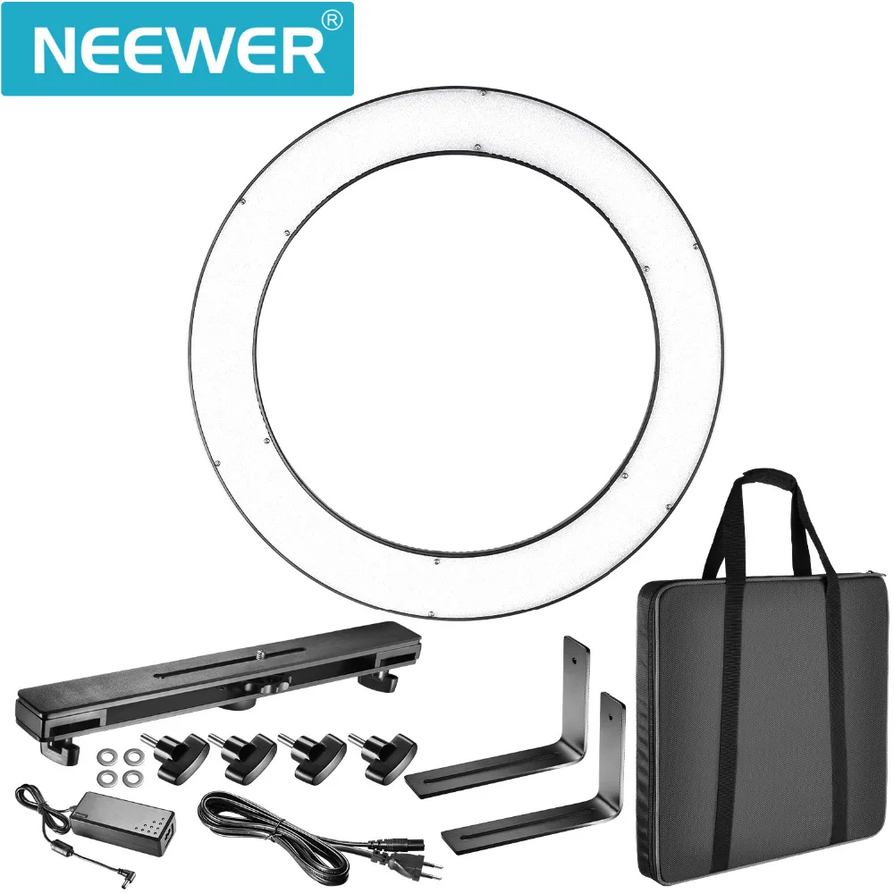 Светодиодный кольцевой светильник Neewer наружный 3200 5600K SMD с регулировкой камеры