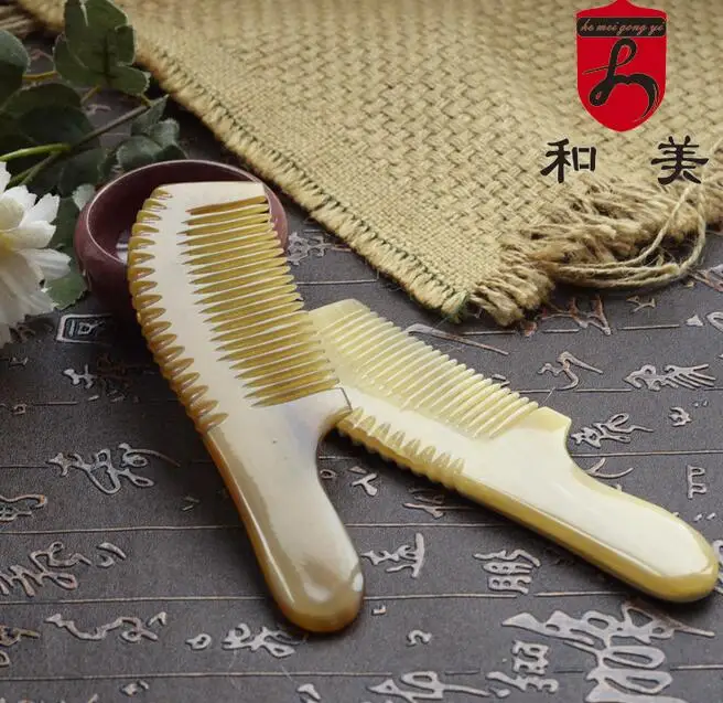 Новый натуральный Рог яка расчески (3 шт./лот) без статического электричества 15 ~ 16