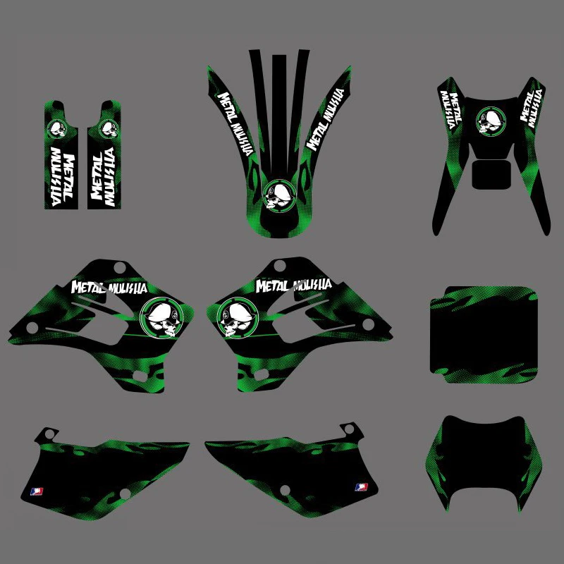 Мотоцикл новый стиль графика фон Наклейка Набор для Kawasaki KDX200 KDX220 KDX 200 220 1995 1996 1997