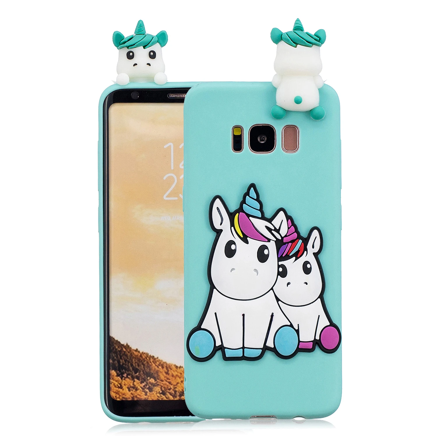 VRLucky Unicorn Panda Cat Pattern TPU Phone Case For Samsung S9 S8 Plus S6 S7 Edge Note 8 9 J3 J5 J7 A3 A5 A7 A6 A8 J4 J6 |