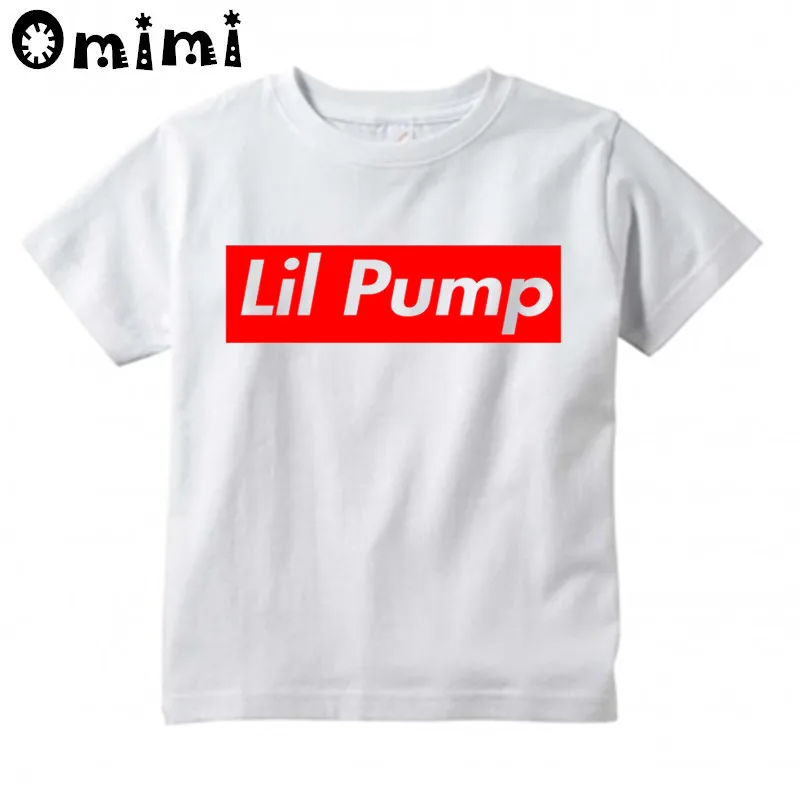 Футболка для мальчиков и девочек Lil Pump Singer Music Design Детские отличные повседневные