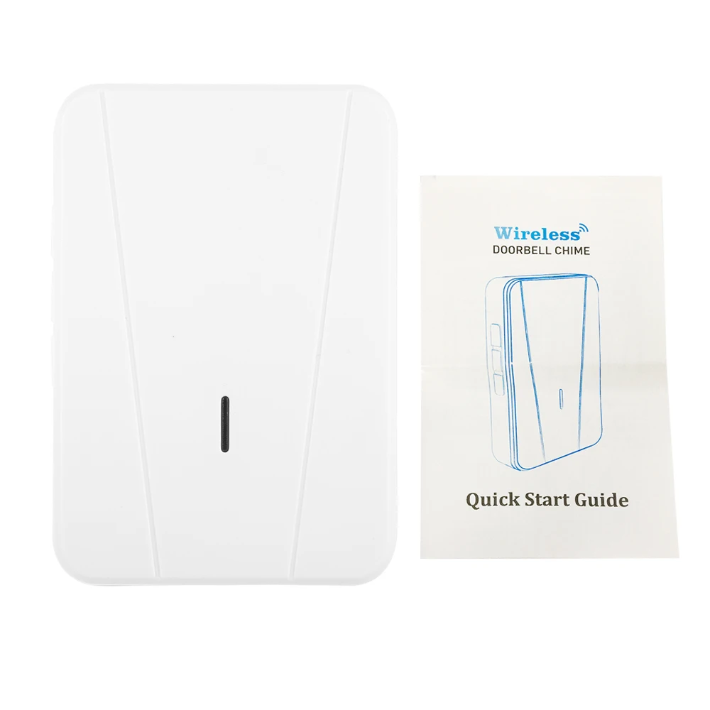 

Doorbell with 55 Ringtones US/EU Plug Single Receiver Wireless Doorbell Smart Doorbell LED 5 Levels Volume