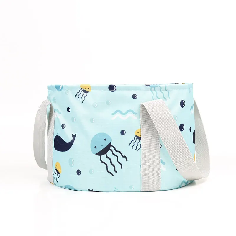 Многофункциональное складное портативное туристическое напольное ведро для