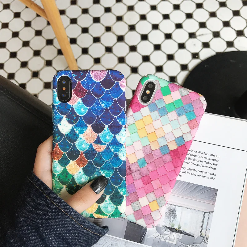 Красочные рыбья чешуя японская Гора Фудзи картина с изображением фламинго