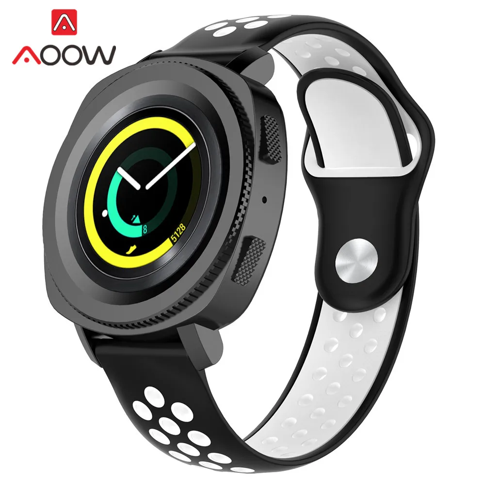 18 мм 20 мм 22 мм мягкий силиконовый ремешок для часов для samsung Galaxy Watch 42 мм 46 мм спортивный браслет ремешок для gear S2 S3 Huami Amazfit