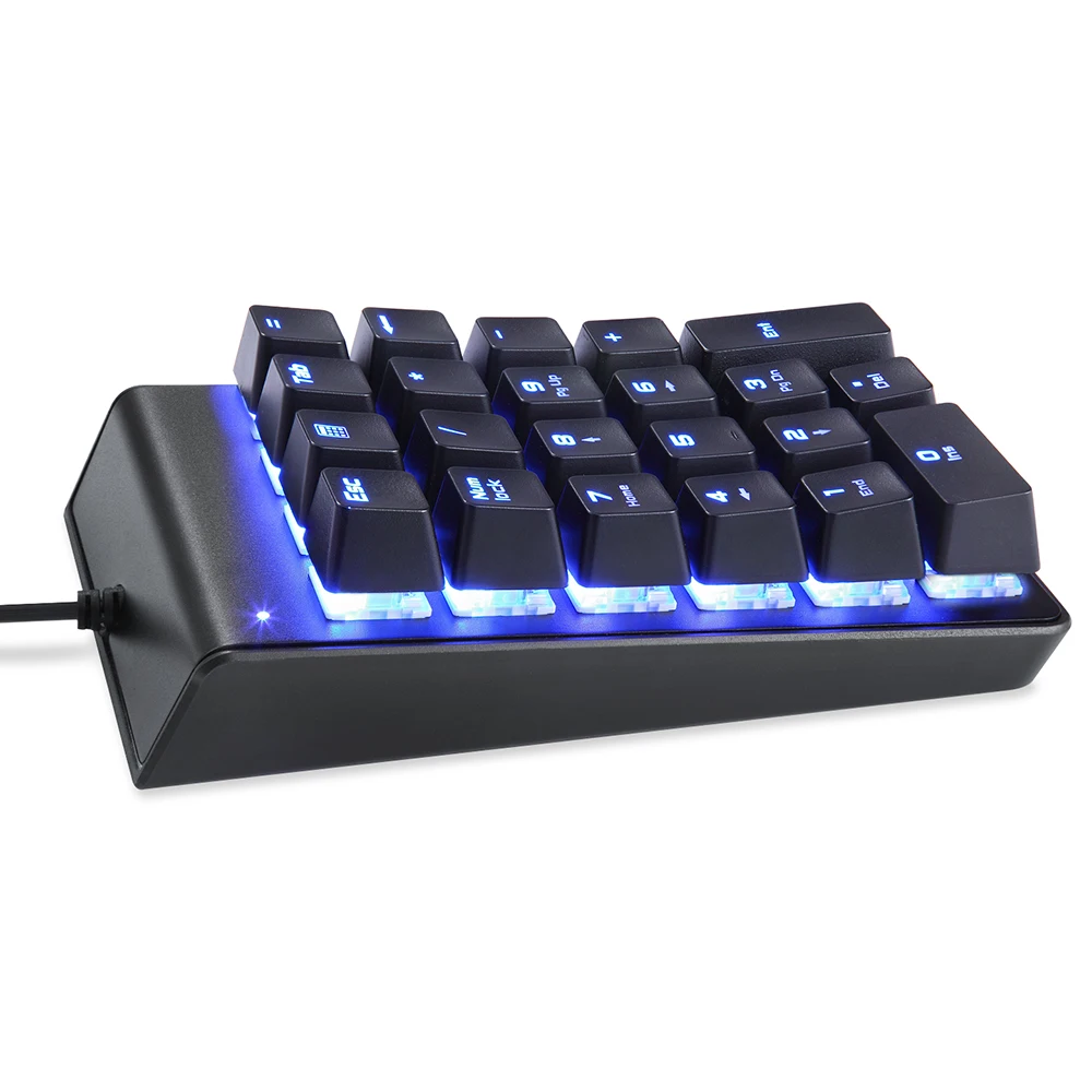 MOTOSPEED K22 USB Проводные 22 клавиши Механическая цифровая клавиатура переключатели