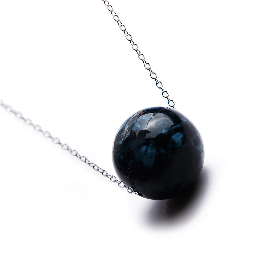 Подвеска из натурального синего камня 17 мм | Украшения и аксессуары