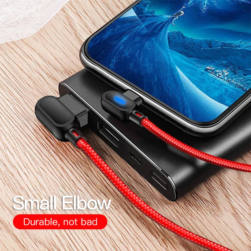 ! ACCEZZ Micro USB кабель для Samsung Xiaomi Redmi Note 5 4 Huawei HTC Android 90 градусов быстрая зарядка