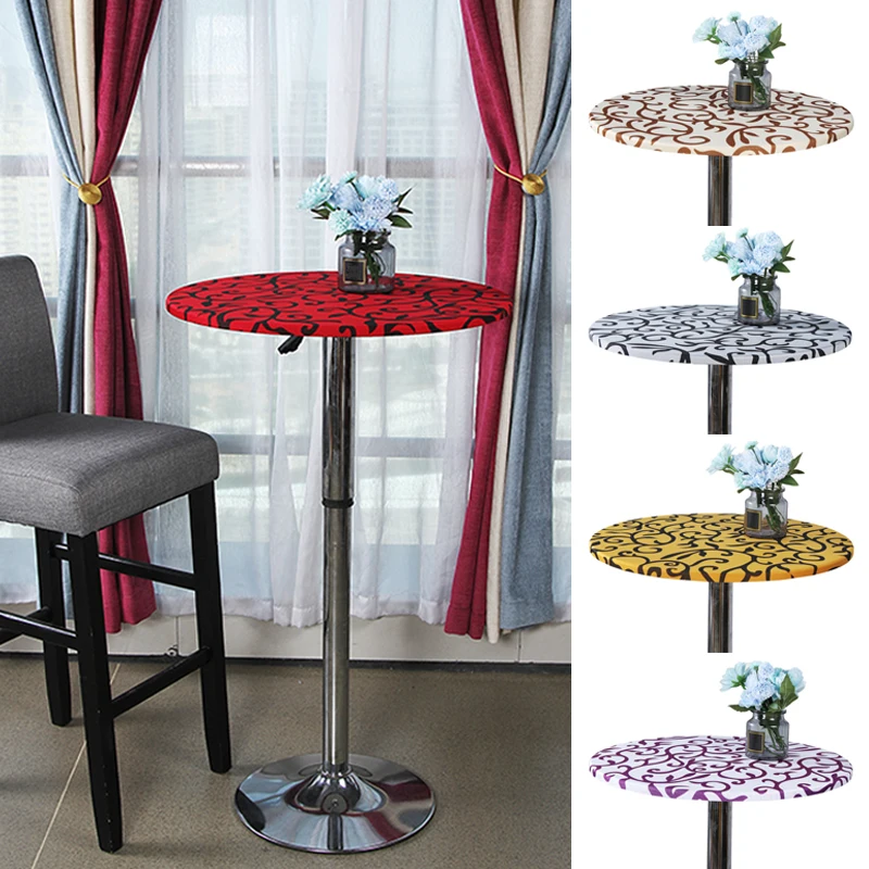 Скатерть с круглым столом облегающая эластичная скатерть модный стиль для