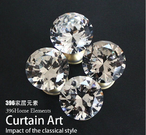 2 шт./лот хрустальный занавес в форме алмаза Аксессуары для штор|curtain pole|curtain