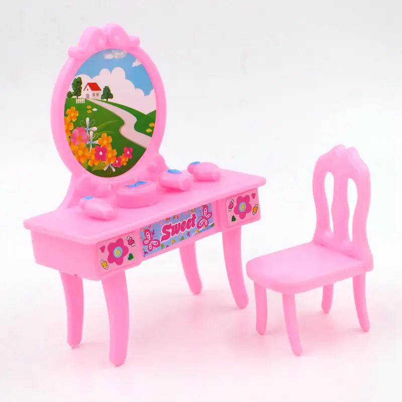 Новый 3 стилей необычные куклы комод стол дети девочки игрушка макияж