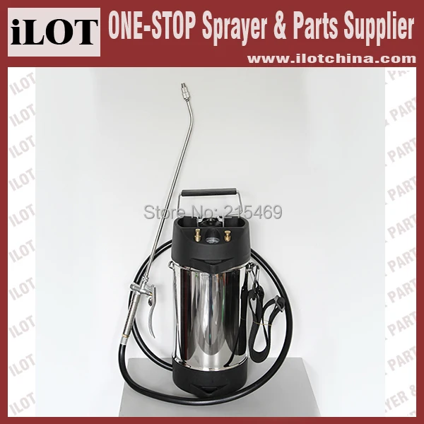 ILOT Мощный ручной насос из нержавеющей стали 10 л|stainless steel sprayer|steel sprayerhand pump sprayer |
