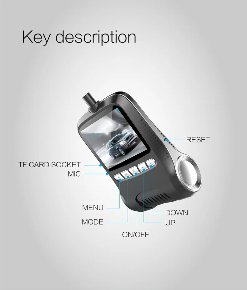 RS501 Novatek Dash camera WiFi Full HD 1080 P Автомобильный цифровой видеорегистратор без экрана 170 градусов видеокамера рекордер с ночным видением